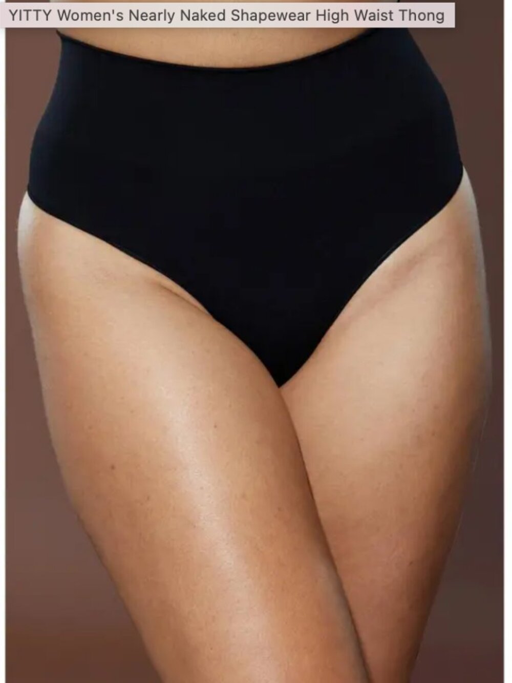 NWT Yitty Fabletics Naked Shaping High Waist Thong Lizzo sz 1X 2x